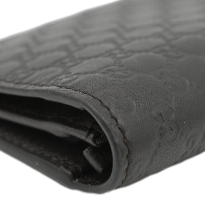 GUCCI Microguccissima GG Leather Bi-fold Long Wallet Black 544479
