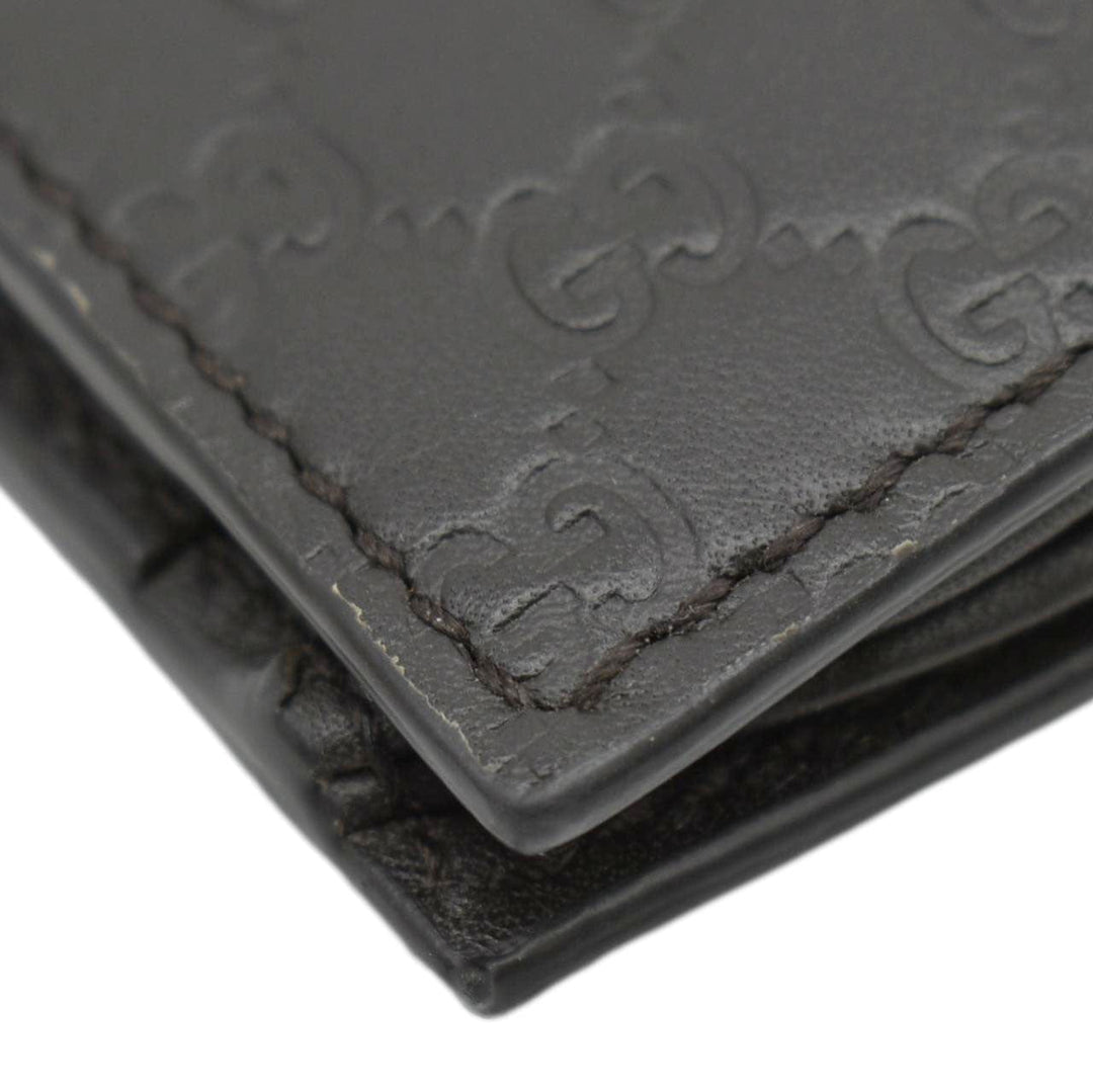 GUCCI Microguccissima GG Leather Bi-fold Long Wallet Black 544479