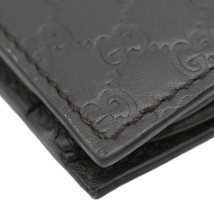 GUCCI Microguccissima GG Leather Bi-fold Long Wallet Black 544479