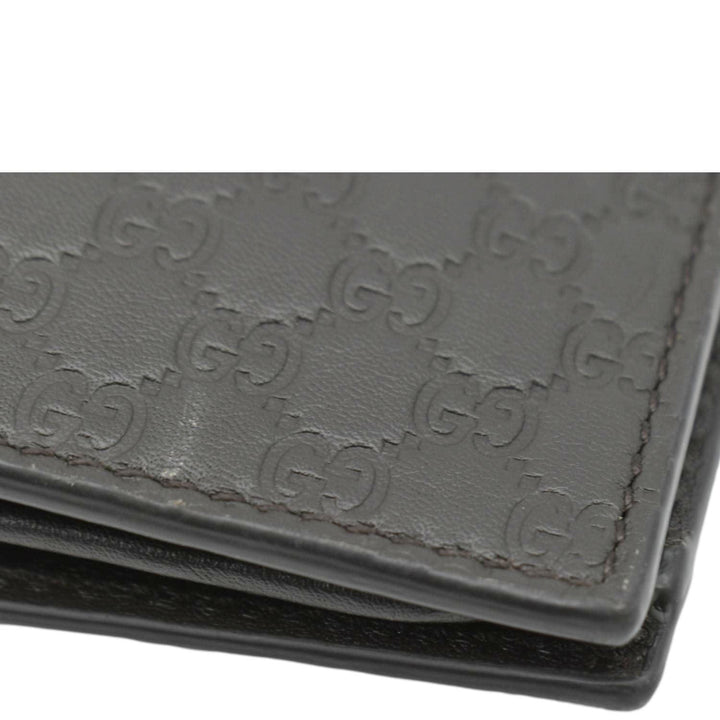 GUCCI Microguccissima GG Leather Bi-fold Long Wallet Black 544479