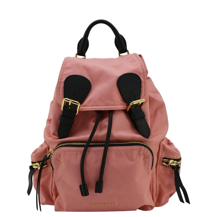 Burberry Technical Rucksack Nylon Backpack Bag Pink