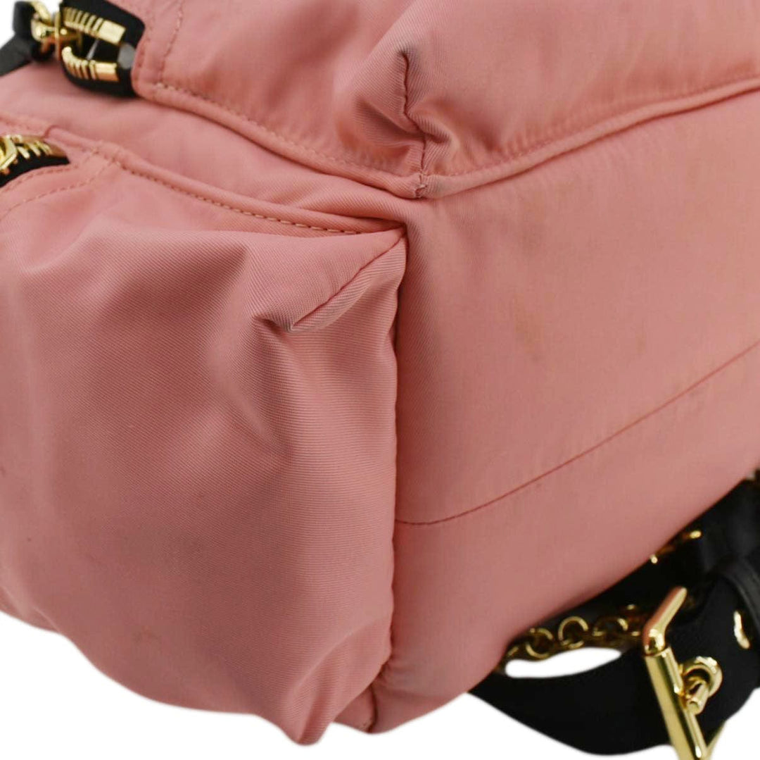 Burberry Technical Rucksack Nylon Backpack Bag Pink