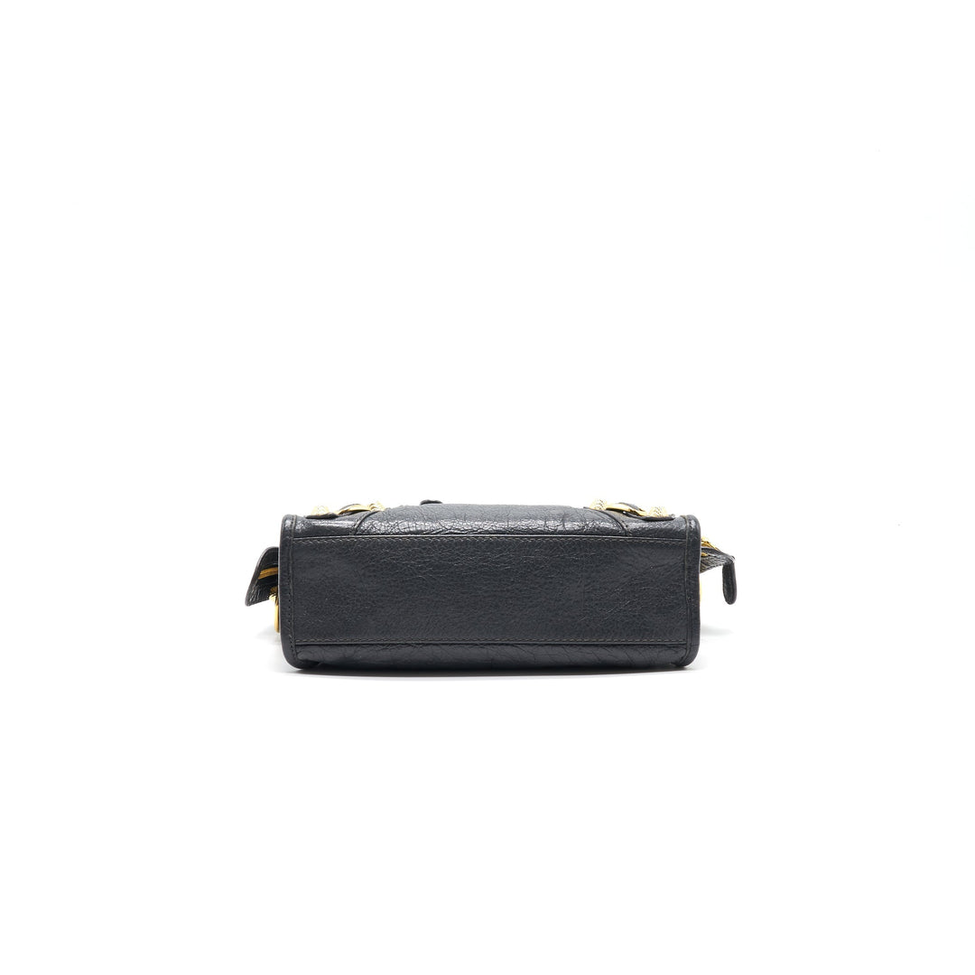 Top Quality Balenciaga Mini City Dark Grey GHW