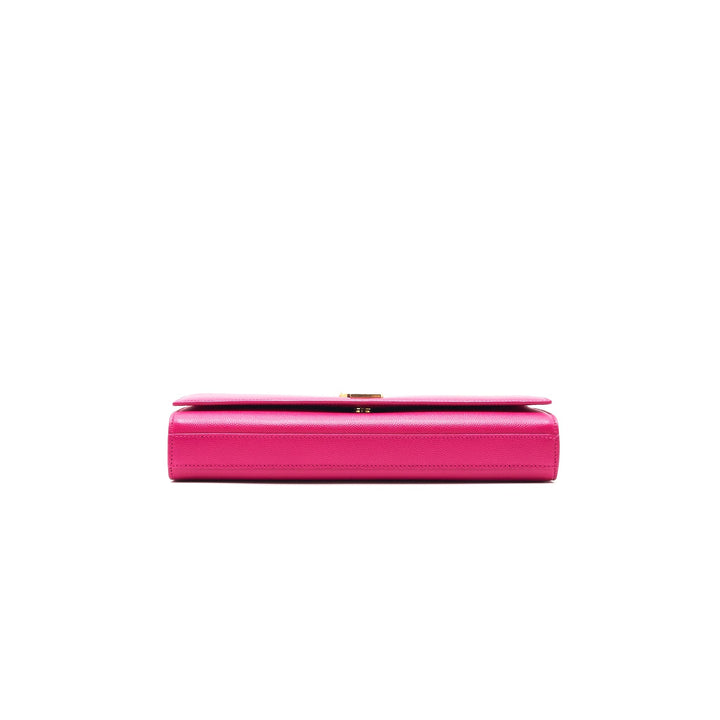 YSL / Saint Laurent Clutch Pink with GHW