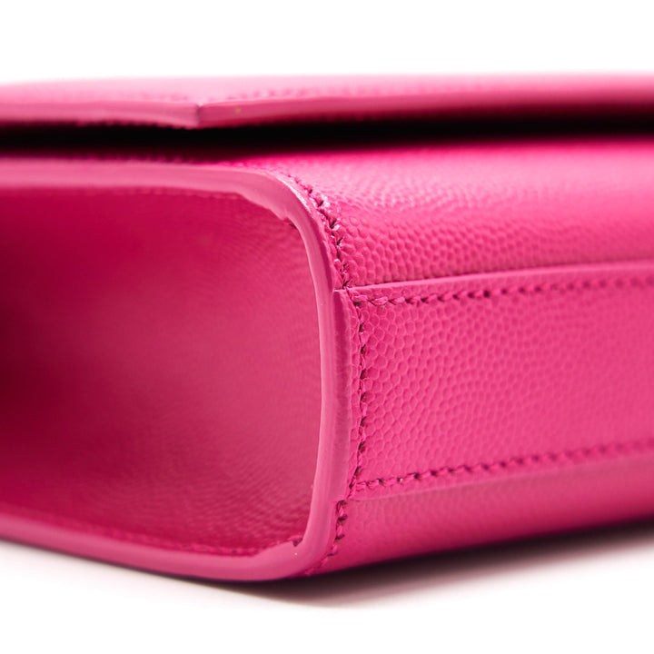 YSL / Saint Laurent Clutch Pink with GHW