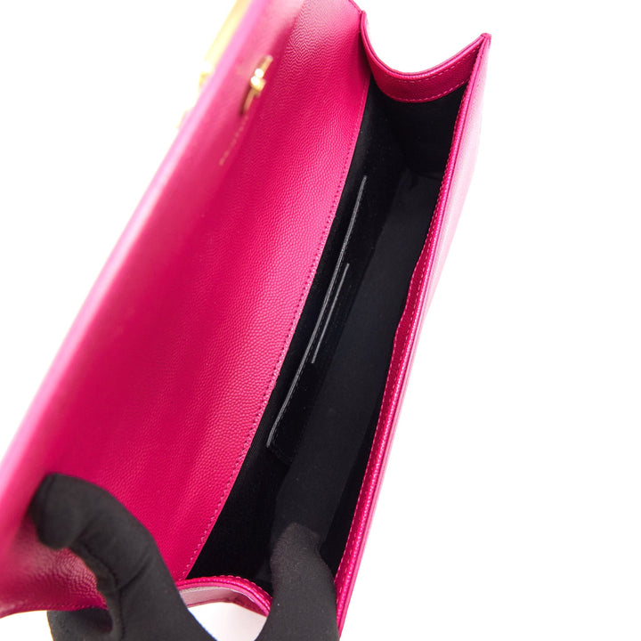 YSL / Saint Laurent Clutch Pink with GHW