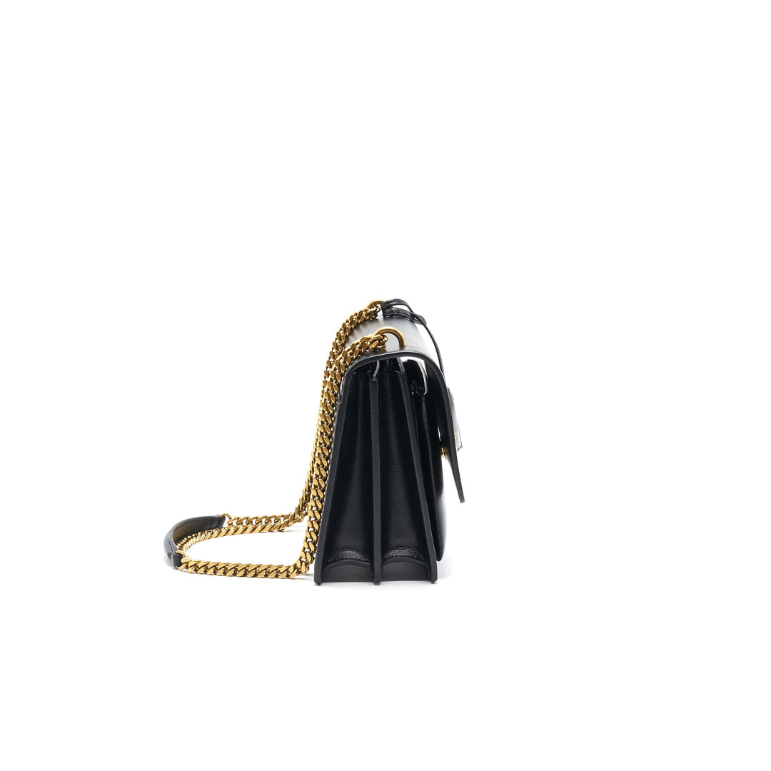 SAINT LAURENT /YSL SUNSET BLACK GOLD HARDWARE