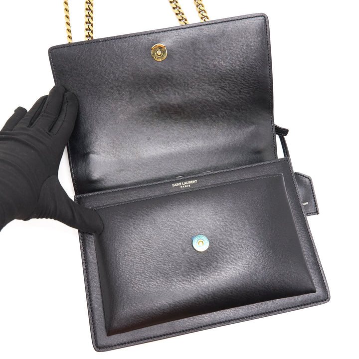 SAINT LAURENT /YSL SUNSET BLACK GOLD HARDWARE