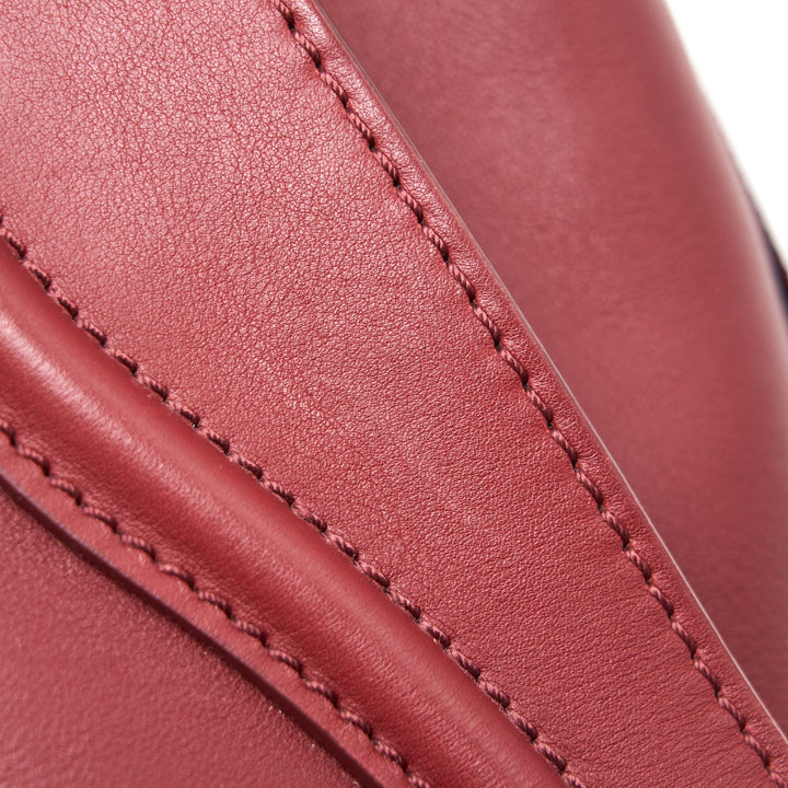 Celine MINI LUGGAGE HANDBAG IN DARK RED