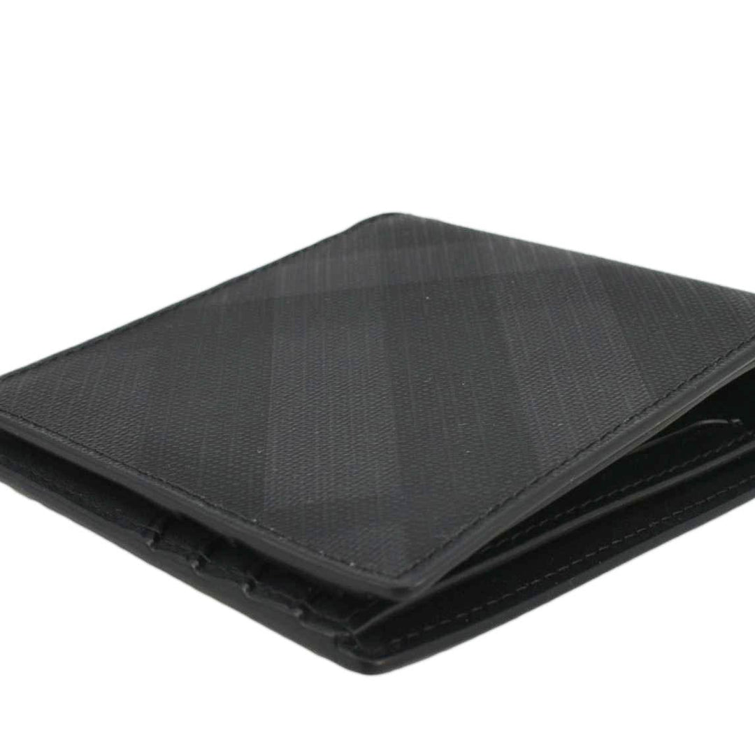 Burberry London Check-Print Canvas Bi-Fold Wallet Black