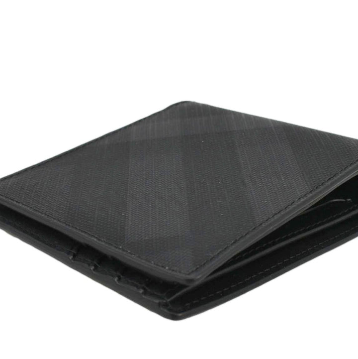 Burberry London Check-Print Canvas Bi-Fold Wallet Black
