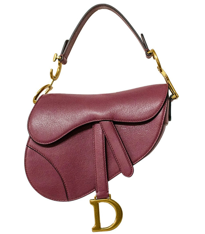 Top quality Dior Small Burgundy Saddle Handbag
