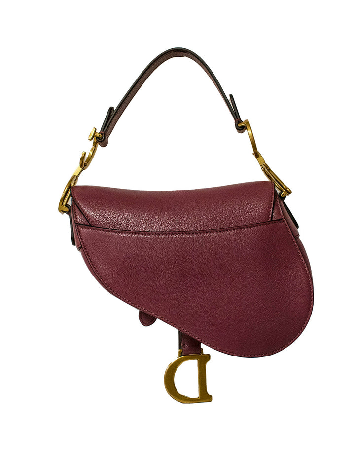 Top quality Dior Small Burgundy Saddle Handbag