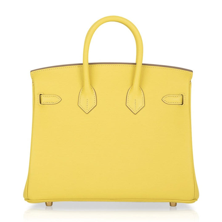 Top quality Hermes Birkin 25 Bag Lime Gold Hardware Swift Leather