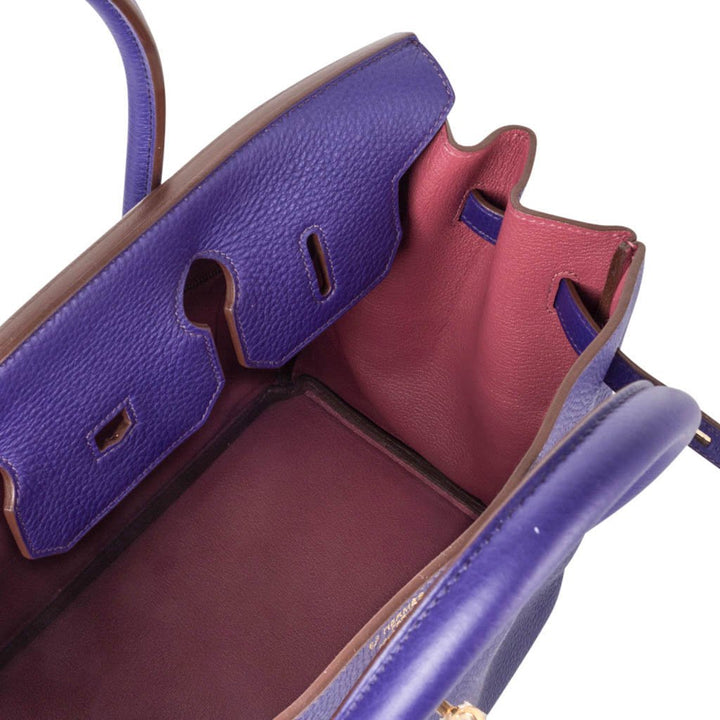 Top quality Hermes Birkin 35 Bag HSS Iris Bois de Rose Gold Hardware