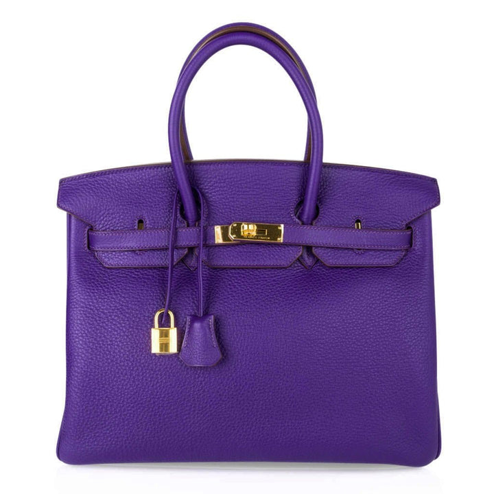 Top quality Hermes Birkin 35 Bag HSS Iris Bois de Rose Gold Hardware