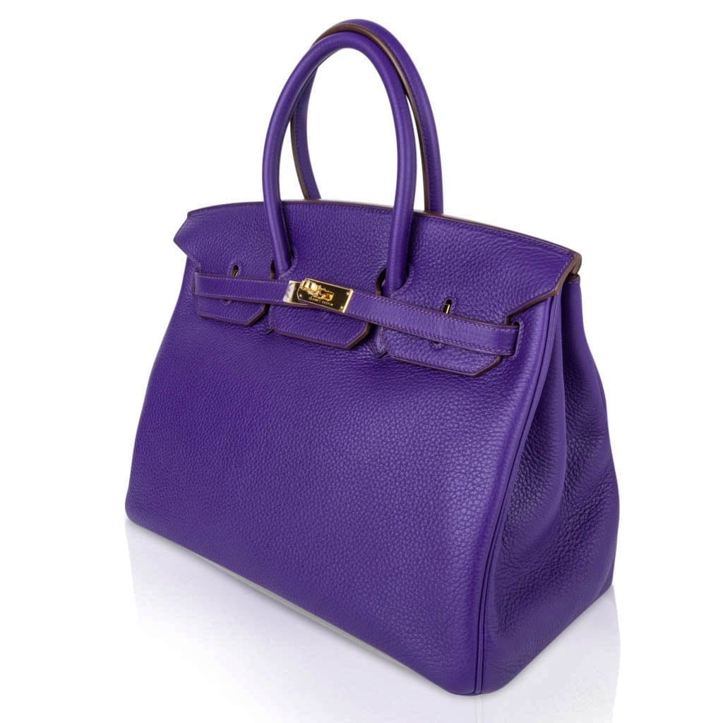 Top quality Hermes Birkin 35 Bag HSS Iris Bois de Rose Gold Hardware