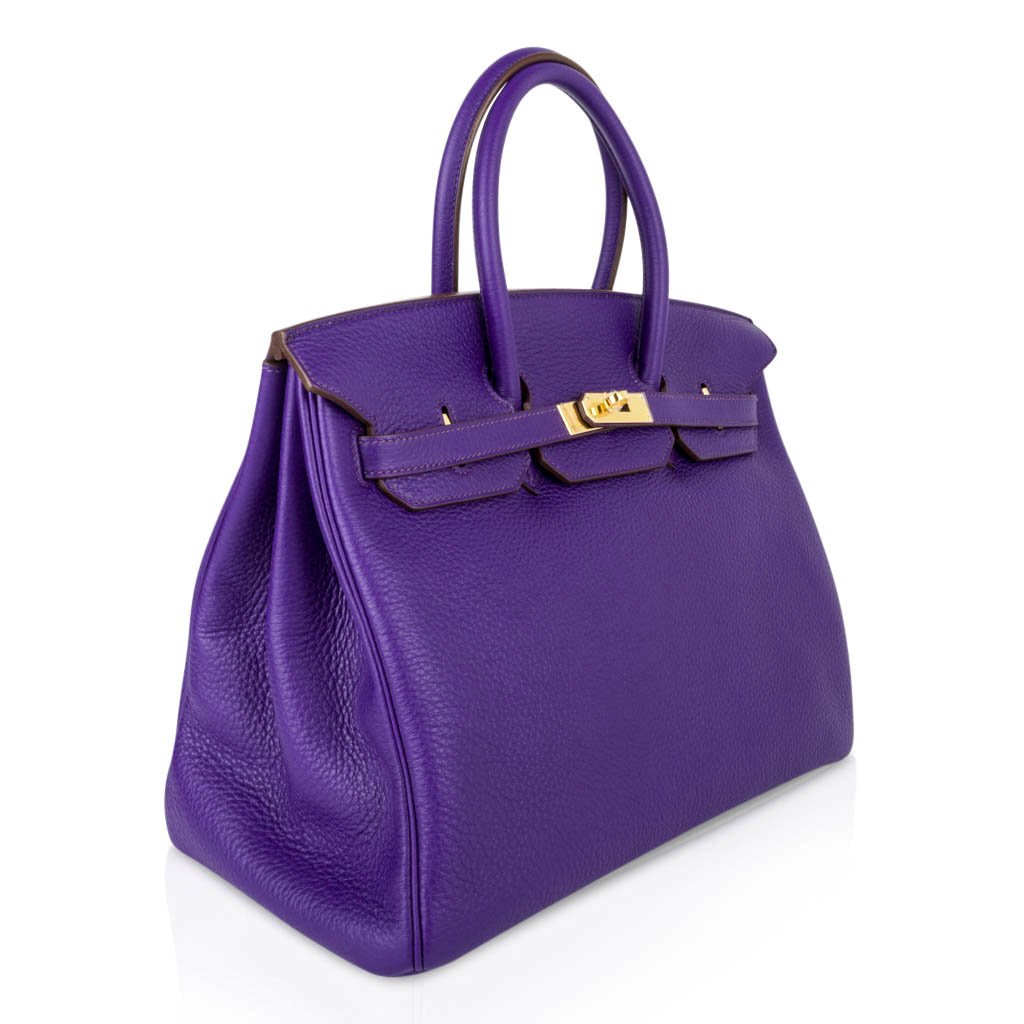 Top quality Hermes Birkin 35 Bag HSS Iris Bois de Rose Gold Hardware
