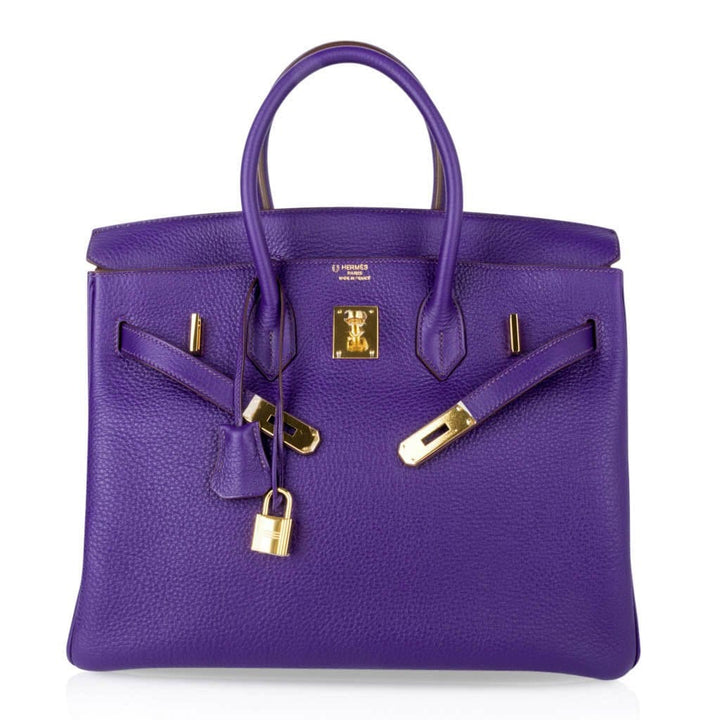 Top quality Hermes Birkin 35 Bag HSS Iris Bois de Rose Gold Hardware