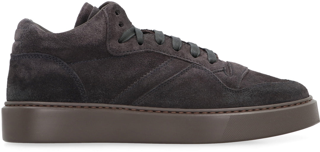 SUEDE MID-TOP SNEAKERS