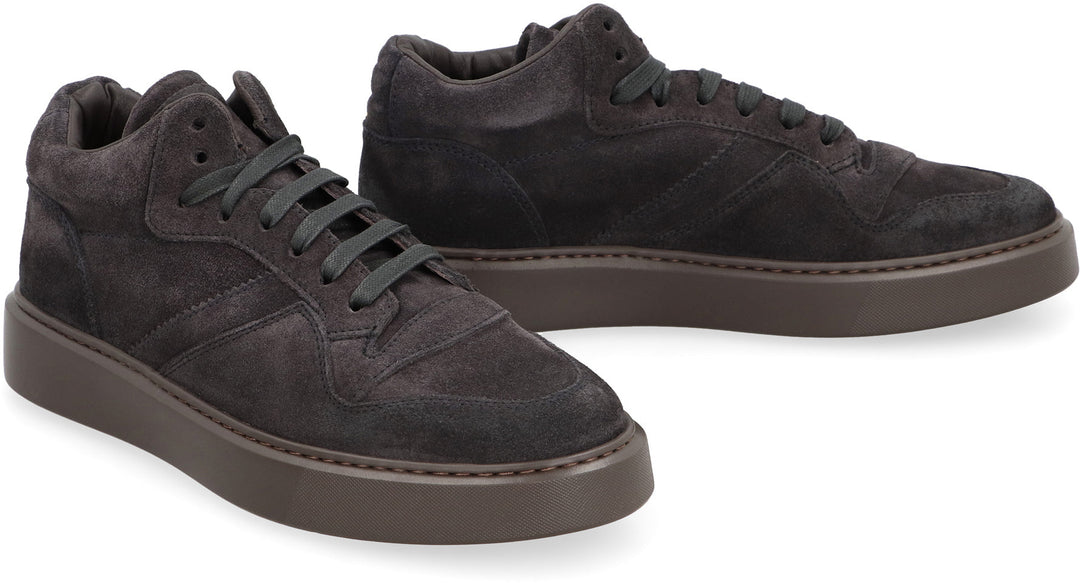 SUEDE MID-TOP SNEAKERS