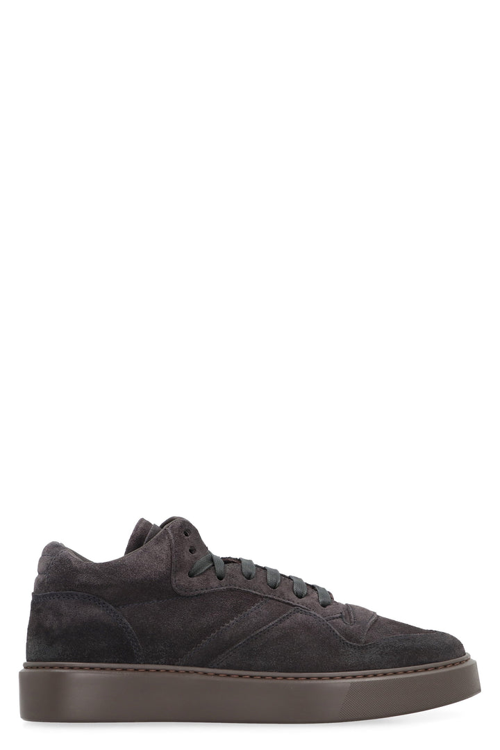SUEDE MID-TOP SNEAKERS