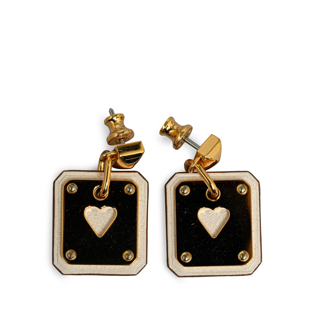 Hermes Swift As De Coeur Push Back Earrings Costume Earrings
