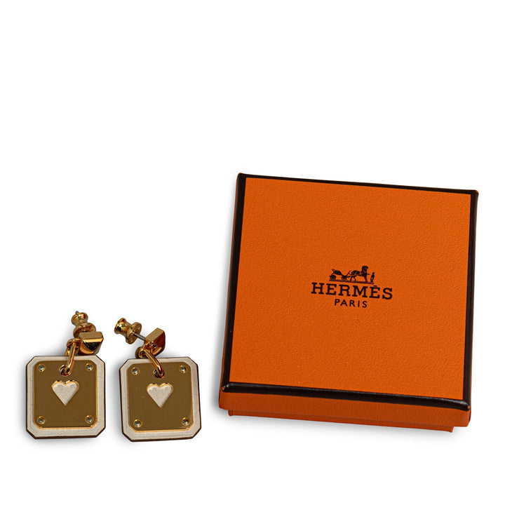 Top quality Hermes Swift As De Coeur Push Back Earrings Costume Earrings