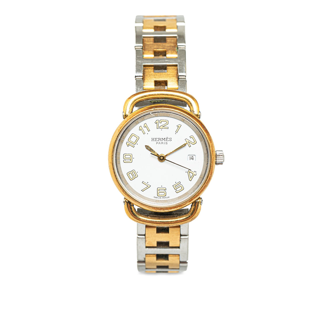 Hermes Quartz Stainless Steel Pullman Watch