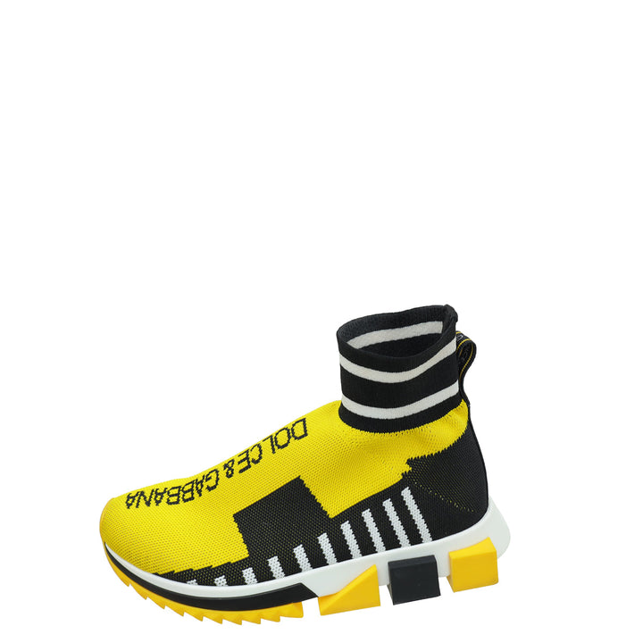 Dolce & Gabbana Bicolor Sorrento Mesh Sneaker 35