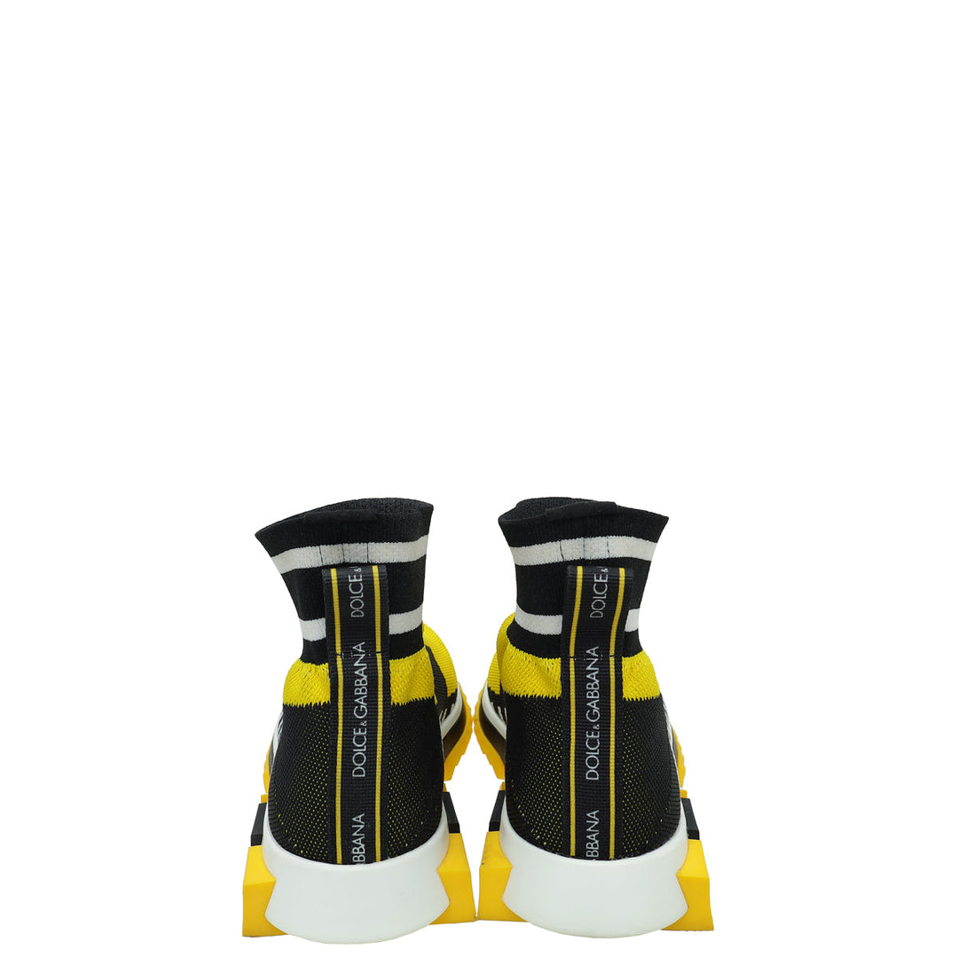 Dolce & Gabbana Bicolor Sorrento Mesh Sneaker 35