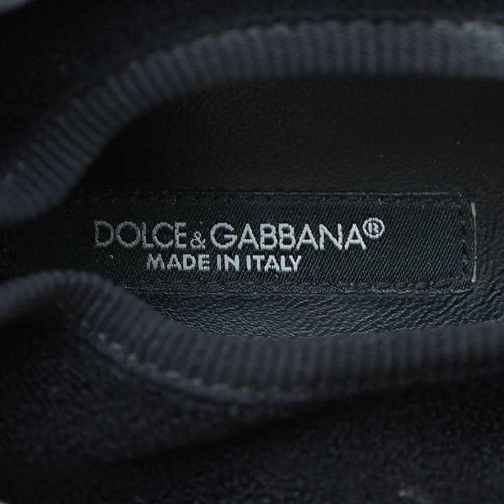 Dolce & Gabbana Tricolor "D&G" Patch Stretch Slip On Sneakers 36