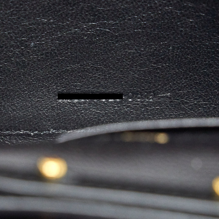 Saint laurent Envelope Chain Crossbody Bag Grained CalfSkin black GHW