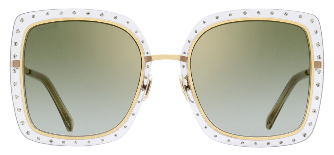 Jimmy Choo Square Dany Sunglasses FT3FQ Gray/Gold 56mm