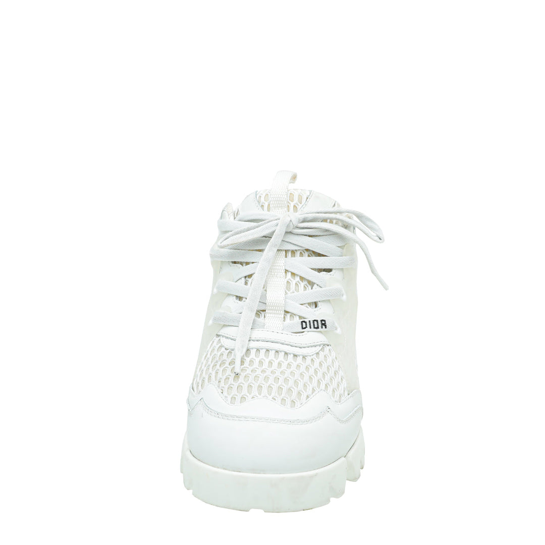 Christian Dior White D-Connect Mesh Sneaker 38.5