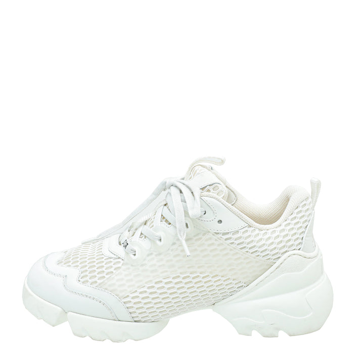 Christian Dior White D-Connect Mesh Sneaker 38.5