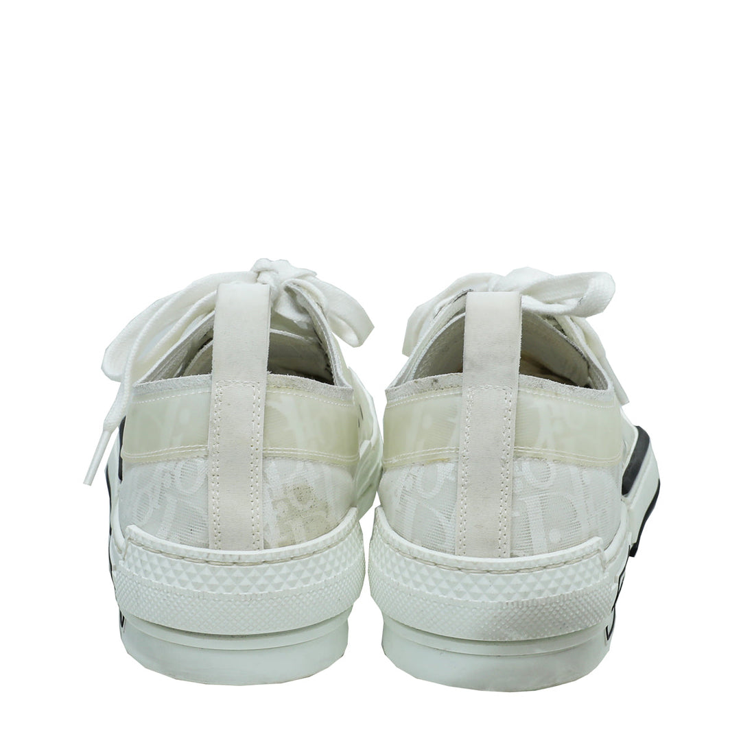 Christian Dior White Oblique B23 Low Top Sneaker 41.5