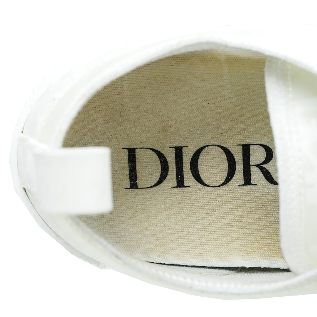Christian Dior White Oblique B23 Low Top Sneaker 41.5