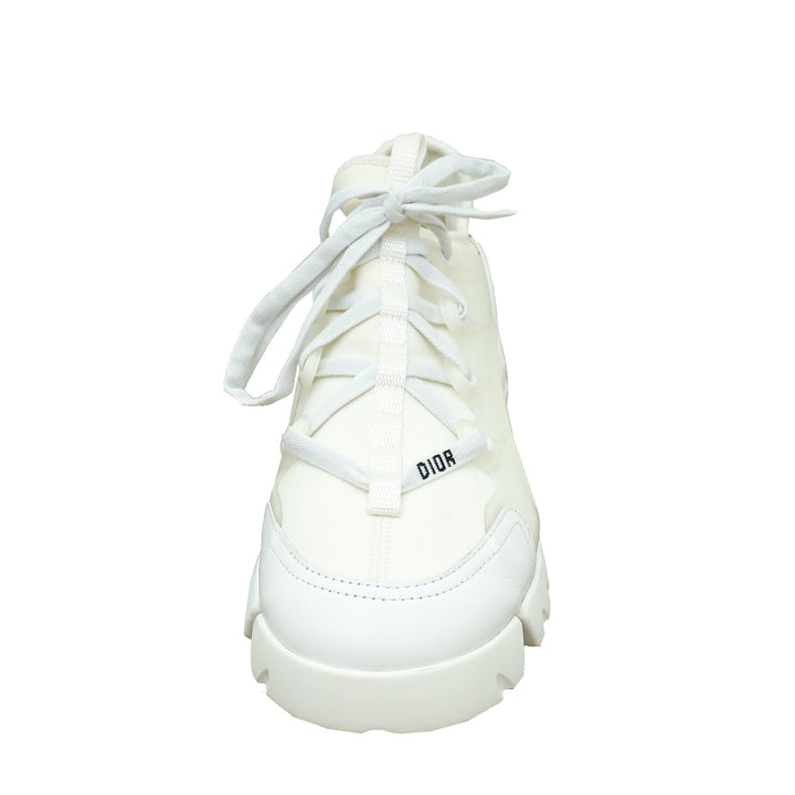 Christian Dior White D-Connect Technical Fabric Sneaker 38