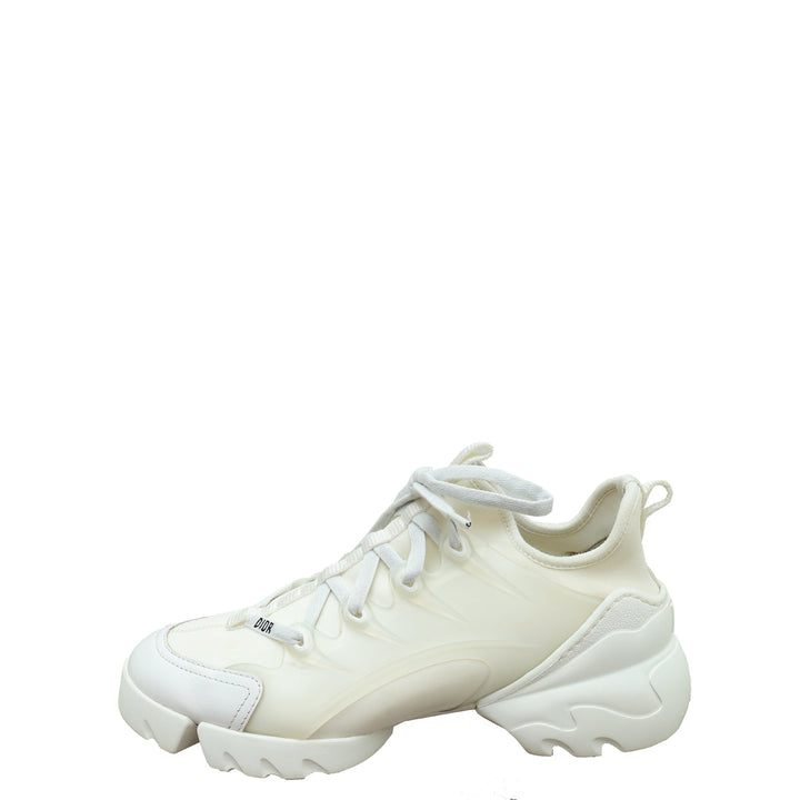 Christian Dior White D-Connect Technical Fabric Sneaker 38