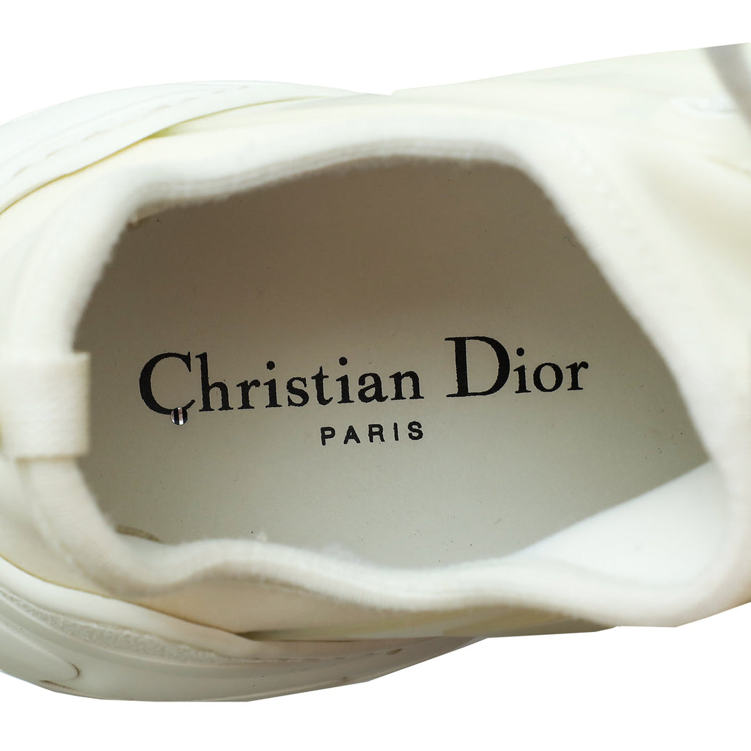 Christian Dior White D-Connect Technical Fabric Sneaker 38