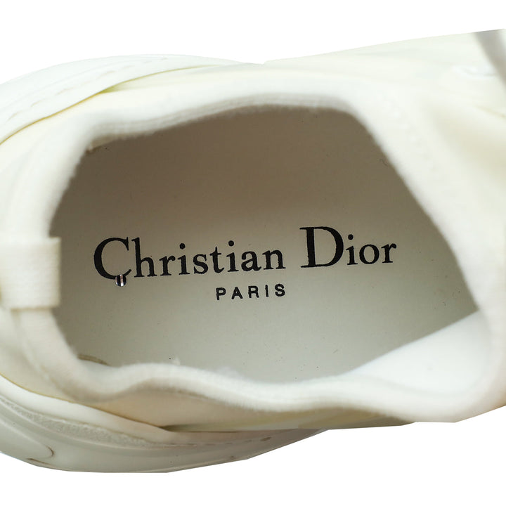 Christian Dior White D-Connect Technical Fabric Sneaker 38