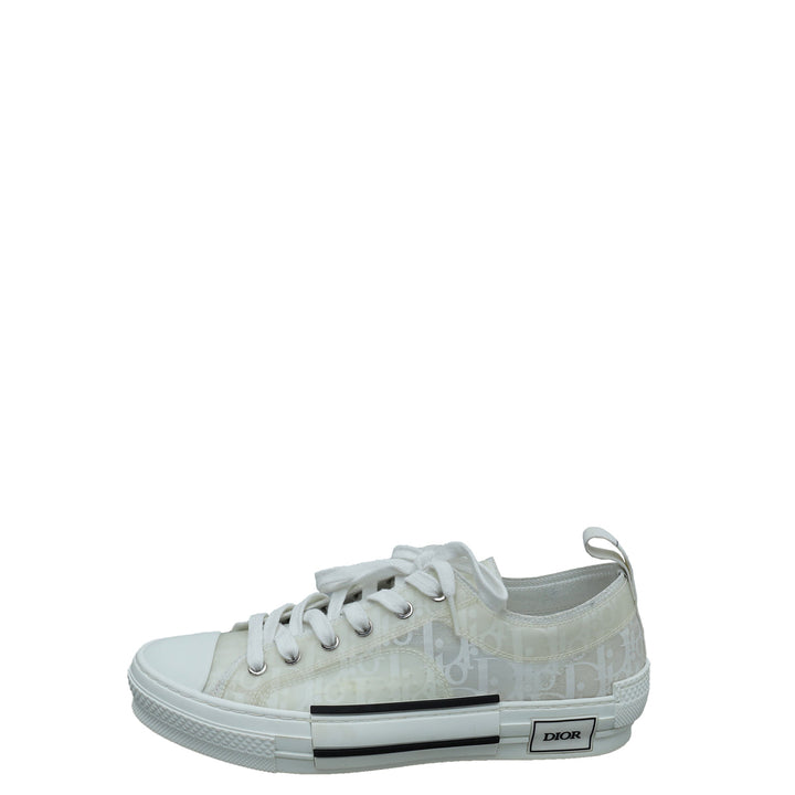Christian Dior White Oblique B23 Low Top Sneaker 41