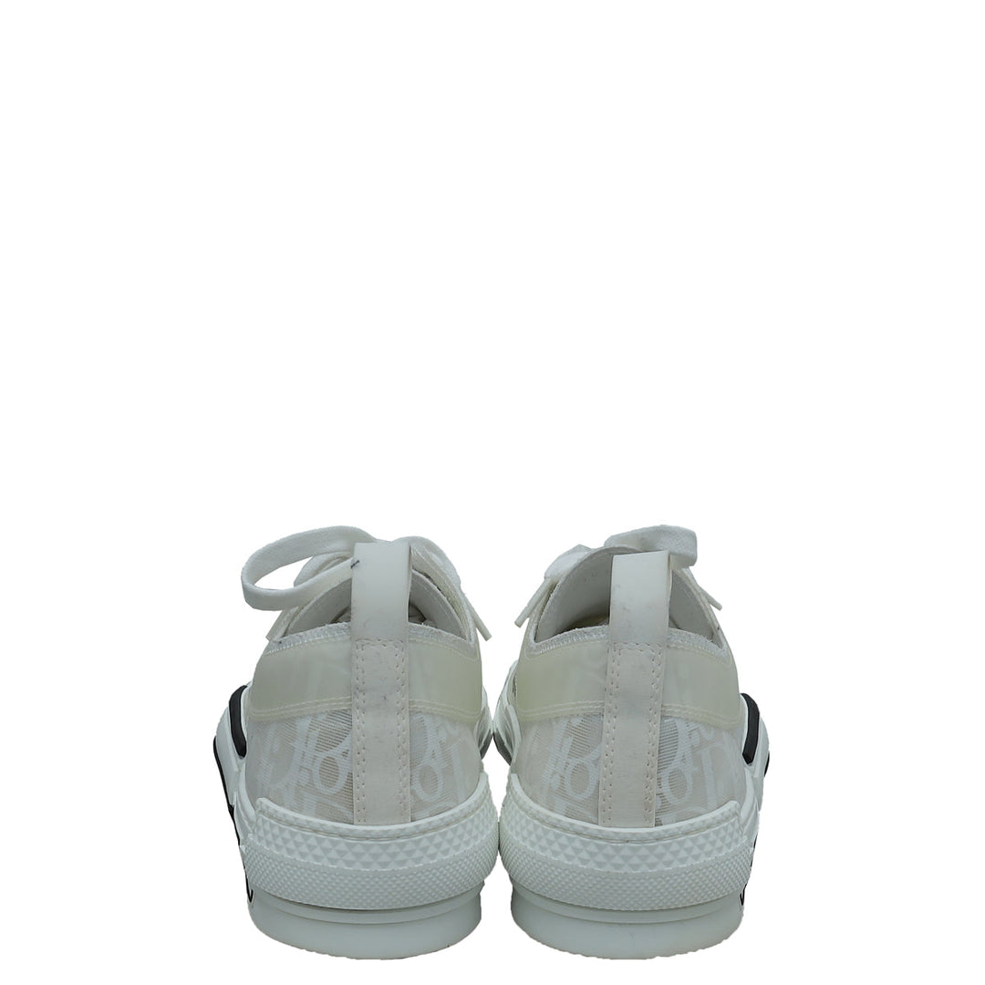 Christian Dior White Oblique B23 Low Top Sneaker 41