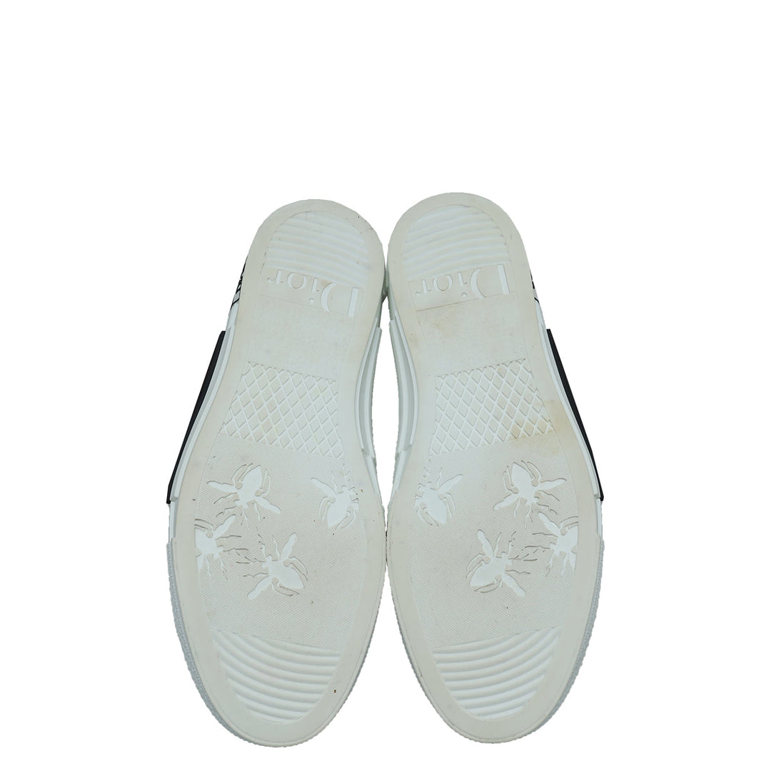 Christian Dior White Oblique B23 Low Top Sneaker 41
