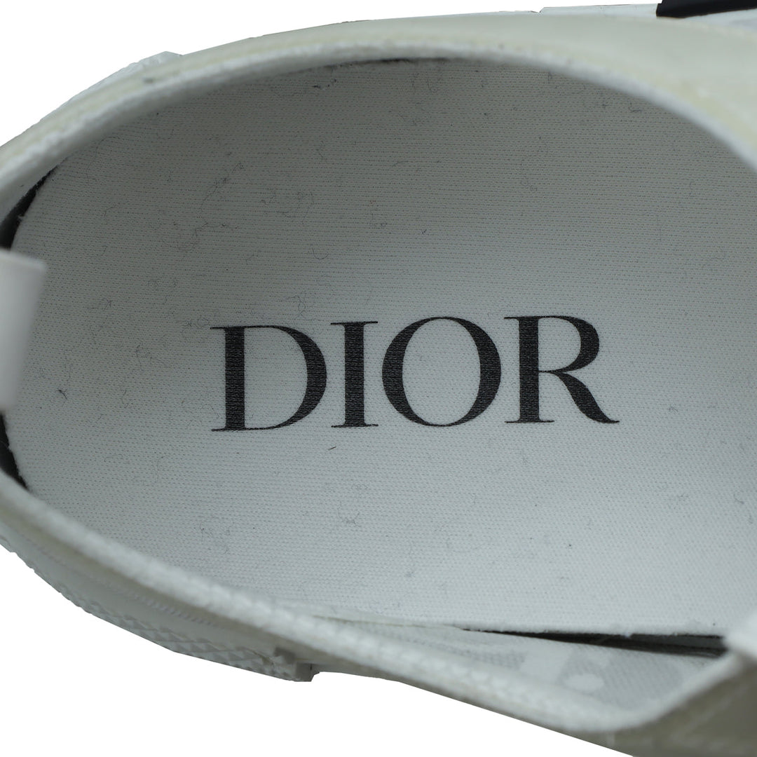 Christian Dior White Oblique B23 Low Top Sneaker 41