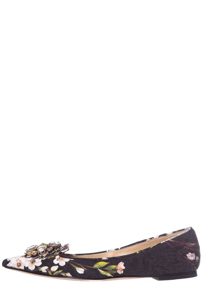 Dolce & Gabbana Floral Embellished Flats SZ 36.5
