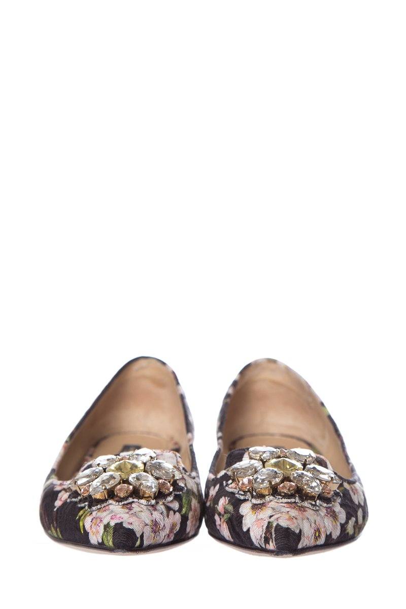 Dolce & Gabbana Floral Embellished Flats SZ 36.5