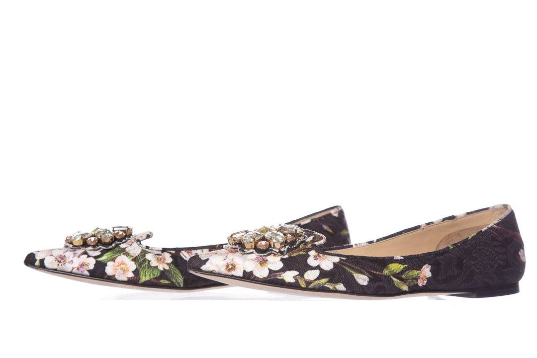 Dolce & Gabbana Floral Embellished Flats SZ 36.5