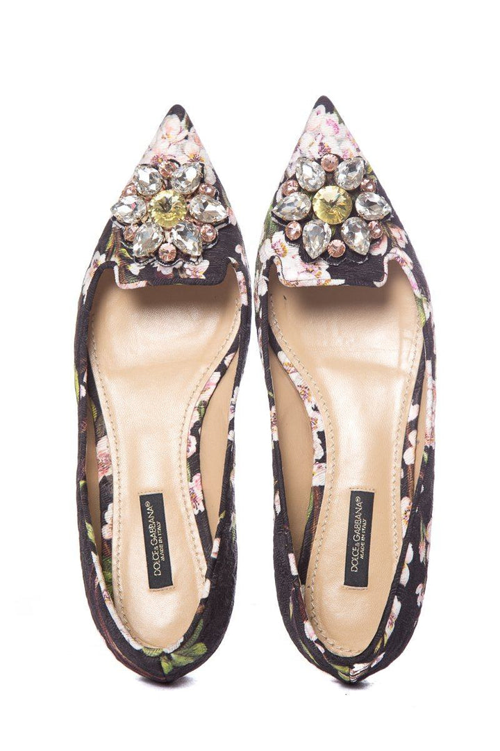 Dolce & Gabbana Floral Embellished Flats SZ 36.5